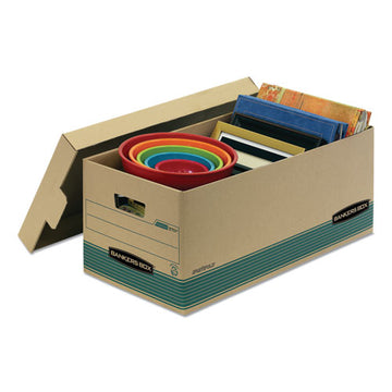 Bankers Box® Stor-file Medium-duty Storage Boxes, Legal Files, 15.88" X 25.38" X 10.25", Kraft-green, 12-carton freeshipping - TVN Wholesale